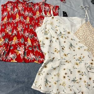 Floral Tank Top Blouses Bundle